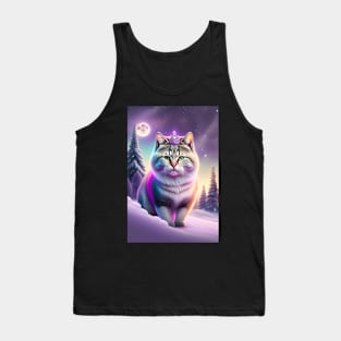 British Shorthair In The Snow Tank Top